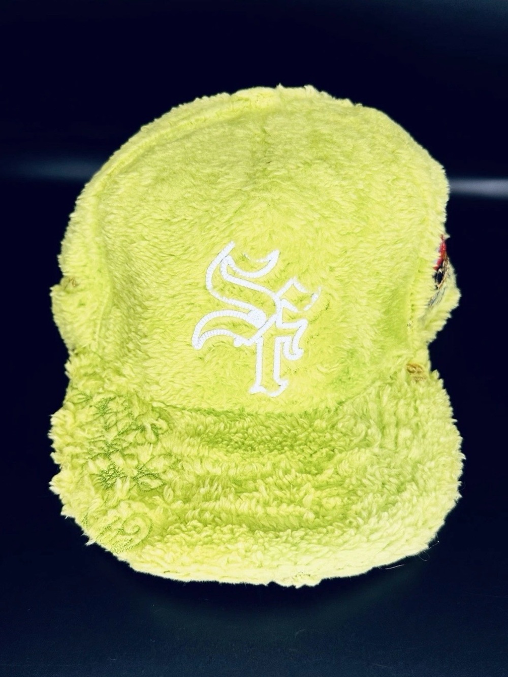 DVNIEL LUUxGrinch Themed Neon Grn SF Bay Area The City Snapback Hat